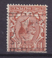 Great Britain 1924 Mi. 156 Z, 1½ Pence King George V., Inverted Kopfstehende Wmk. (2 Scans) - Oblitérés