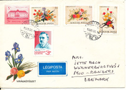 Hungary Cover Sent Air Mail To Denmark Budapest 14-6-1989 Topic Stamps - Lettres & Documents
