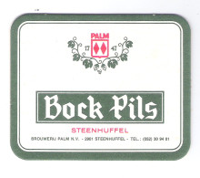 Bierviltje - Sous-bock - Bierdeckel :  BOCK PILS - STEENHUFFEL      (B 405) - Bierdeckel