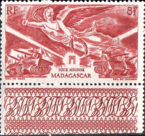 Madagascar Avion N** Yv:65 Mi:410 Anniversaire De La Victoire Bord De Feuille - Aéreo