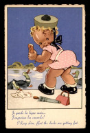 ILLUSTRATEUR - FILLETTE ET CANARDS - 1900-1949