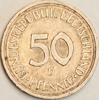 Germany Federal Republic - 50 Pfennig 1981 D, KM# 109.2 (#4744) - 50 Pfennig