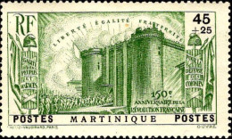 Martinique Poste N* Yv:170/174 150.Anniversaire De La Révolution Française (Trace De Charnière) - Ungebraucht