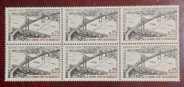 France Neufs 1967 N** Bloc De 6 Timbres YV N° 1524 Pont De Bordeaux - Neufs