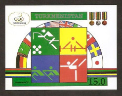 Turkmenistan 1992●Olympic Games Barcelona●Sports●MiBl 2 MNH - Estate 1992: Barcellona