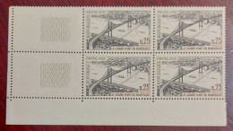 France Neufs 1967 N** Bloc De 4 Timbres YV N° 1524 Pont De Bordeaux - Ungebraucht