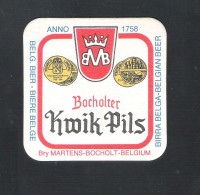 BIERVILTJE - SOUS-BOCK - BIERDECKEL - BOCHOLTER KWIK PILS  (B 435) - Bierdeckel