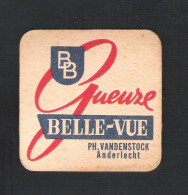 OUD Bierviltje - Sous-bock - Bierdeckel : GUEUZE BELLE-VUE - PH. VANDENSTOCK - ANDERLECHT  (B 448) - Bierviltjes