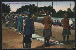 AK Senne, Kriegsgefangene Schottländer Im Kilt 1914  - Oorlog 1914-18