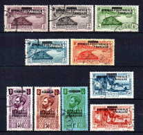 A E F - 1936 - Tb Du Gabon  Surch  - N° 17 à 26 - Oblit - Used - Gebruikt