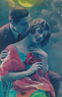 Très Belle Carte Art Deco Couleurs Vives  Edit PC - Couples