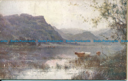 R137577 Panel Greeting Card. Mountains And Lake. Faulkner - Monde