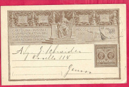 INTERO CARTOLINA POSTALE LIBERAZIONE ROMA (INT. 24 - ANNULLO TONDO RIQUADRATO "SAN PIER D'ARENA*19.12.95* - Stamped Stationery