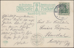 16. Deutsches Bundesschiessen Hamburg 1909 Passende AK Mit SSt HAMBURG 10.7.09 - Schieten (Wapens)