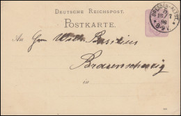 Postkarte P 12/02B Ziffer 5 Pf. DV 386, DRESDEN-ALTST. 16.7.86 Nach Braunschweig - Sonstige & Ohne Zuordnung