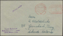 AFS Braunschweig 13.9.49 - 4 Pfennig, Drucksache Briefmarkenhandel Bohnert - Autres & Non Classés