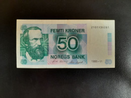 NORVEGE 50 KRONER 1986 - Noruega