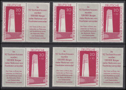 783b ZD Sachsenhausen Mit Zierfeld, 4 Zusammendrucke, Set Postfrisch ** - Zusammendrucke