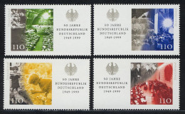 2051-2054 Einzelmarken Aus Block 49 Bundesrepublik, 4 Werte, Satz ** - Unused Stamps