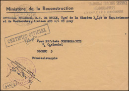 US-Army FIELD POST OFFICE 382 - 26-2-1948 Brief Arolsen NATIONAL TRACING SERVICE - Autres & Non Classés