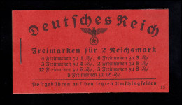 MH 39.5 Hindenburg 1940/41 - Deckelmangel, Blätter/Marken Innen ** Ungefaltet - Booklets