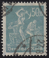245 Freimarke Arbeiter 50 M O Geprüft - Used Stamps