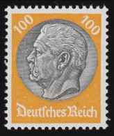 495 Hindenburg 100 Pf. WZ Waffeln ** - Unused Stamps