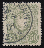 44IIc Freimarke Reichsadler 50 Pfennig, O Geprüft BPP - Used Stamps