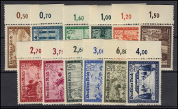 702-713 Kameradschaftsblock 1939, 12 Werte Kpl. Satz Mit Reihenwertzähler, ** - Unused Stamps