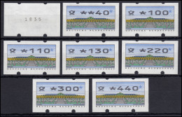 2.2.3 Typ Posthorn - TS 1 - 8 ATM (10-440) Mit Alter, Waagerechter Nr. ** - Automaatzegels [ATM]