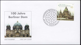 2446 Berliner Dom - Selbstklebend Aus MH 57 Auf FDC Bonn - Lettres & Documents