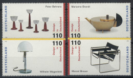 2001-2004 Einzelmarken Aus Block 45 Design, 4 Werte, Satz ** - Unused Stamps