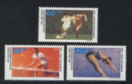 1353-1355 Sporthilfe Fußball Tennis, Kunstspringen 1988, Satz Postfrisch ** - Ungebraucht