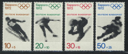 684-687 Einzelmarken Aus Block 6 Olympiade München Und Sapporo, Satz ** - Unused Stamps