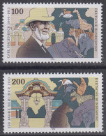 1734-1735 Einzelmarken Aus Block 28 Carl Hagenbeck & Berliner Zoo 1994, Satz ** - Unused Stamps