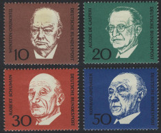554-557 Einzelmarken Aus Bl. 4 Adenauer, Churchill, De Gasperi, Schuman, Satz ** - Nuevos