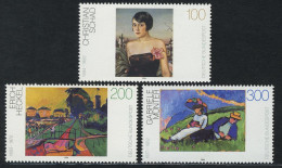 1748-1750 Deutsche Malerei 1994, Satz Schad - Heckel - Münter - Postfrisch ** - Unused Stamps