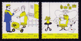 2620-2621 Post Postbote Und Empfängerin 2007 - Satz ** Postfrisch - Ungebraucht
