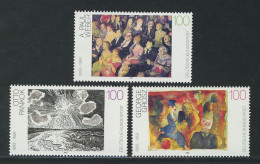1656-1658 Deutsche Malerei 1993, Satz Postfrisch ** - Unused Stamps