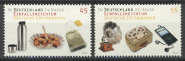 2891-2892 Einfallsreichtum Currywurst, Tonband, Teebeutel, Satz Postfrisch ** - Unused Stamps