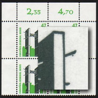 1932 SWK Berus 47 Pf Mit PLF Fleck Unter Dem Stab, Feld 4, ** - Variedades Y Curiosidades