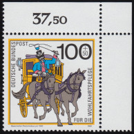 1439 Wohlfahrt Postbeförderung 100+50 Pf ** Ecke O.r. - Neufs