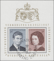 Liechtenstein Block 7 Hochzeit 1967, ESSt Vaduz 29.6.67 - Gebraucht