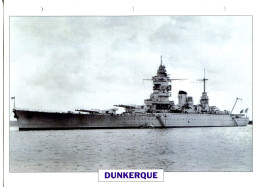 Fiche Navires De Guerre Navires De Ligne FRANCE 1935 -  DUNKERQUE - Autres & Non Classés