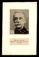 GUERRE 14/18 - PORTRAIT DU GENERAL ITALIEN VITTRIO ZUPELLI (1859 CAPODISTRIA - 1945 ROME) - FORMAT 13.8 X 8.8 CM - Historical Documents