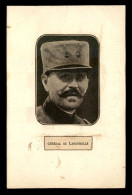 GUERRE 14/18 - PORTRAIT DU GENERAL CHARLES DE LARDEMELLE (1867-1935) - FORMAT 13.8 X 8.8 CM - Documents Historiques