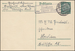 Landpost Neuhaus über SCHWERIN (WARTHE) 18.5.1936 Auf Postkarte Nach Berlin - Briefe U. Dokumente