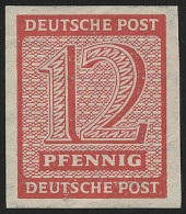 SBZ 119Y Ziffer 12 Pf, Wz.1Y, Karminrot, ** - Neufs