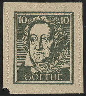 SBZ 108Bya Goethe 10 Pf, Ohne WZ, ** - Nuovi