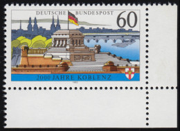 1583x Koblenz, Ohne Fluoreszenz, ** Ecke U.r. - Unused Stamps